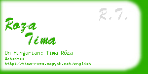 roza tima business card